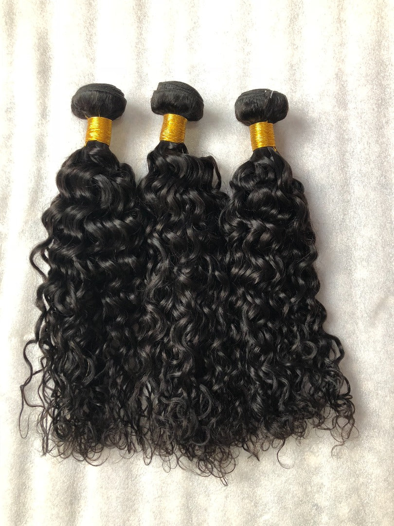 3 PCS WATER WAVE VIRGIN HUMAN HAIR